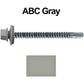#12 X 3" Metal to Metal Type #3 Roofing Screws - Hex Washer Head - Self starting/self tapping - 5/8" EPDM washer. Colored head.