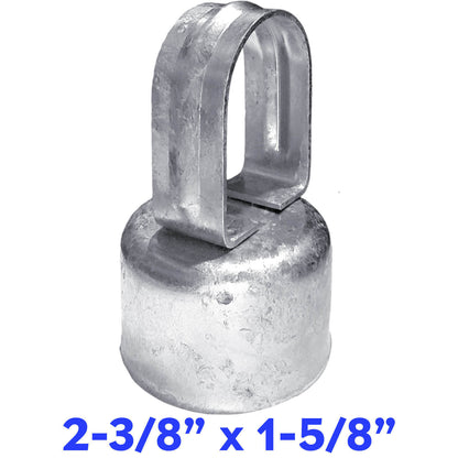 Galvanized Pressed Steel Chain Link Fence Loop Cap (Eye Top)