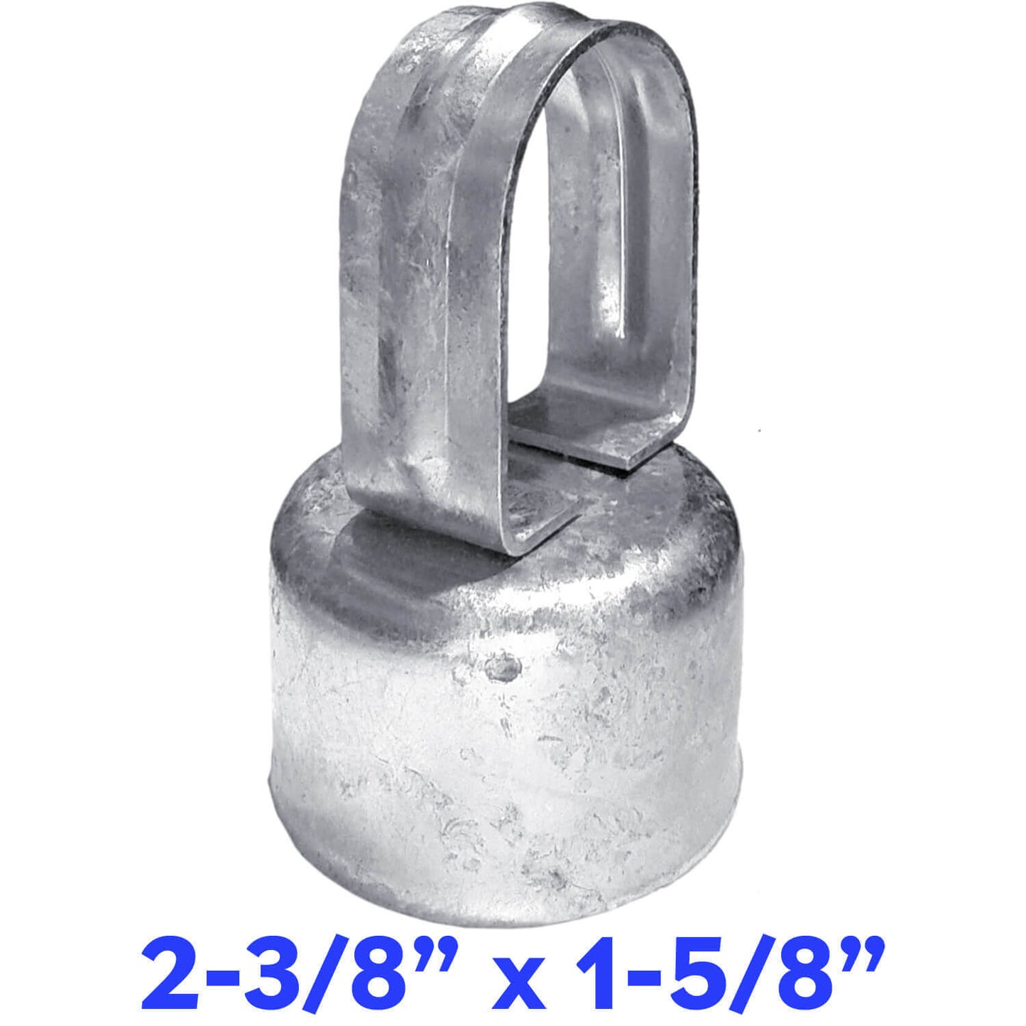 Galvanized Pressed Steel Chain Link Fence Loop Cap (Eye Top)