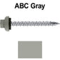 10 X 2“ HI-LO Zinc Aluminum Cap Metal Roofing Screws - Hex Washer Head - Self starting/self tapping - EPDM washer. Colored head.