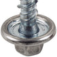 #10 x 1" Stainless Steel Mini Driller Sheet Metal Roofing Screw - Hex Washer Cap - Self starting metal to wood siding screws - EPDM washer. Colored Head.