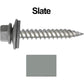 12 x 1-1/2" Stainless Steel Metal Roofing Screw - Hex Washer Head - Self starting/self tapping - EPDM washer. Colored head.