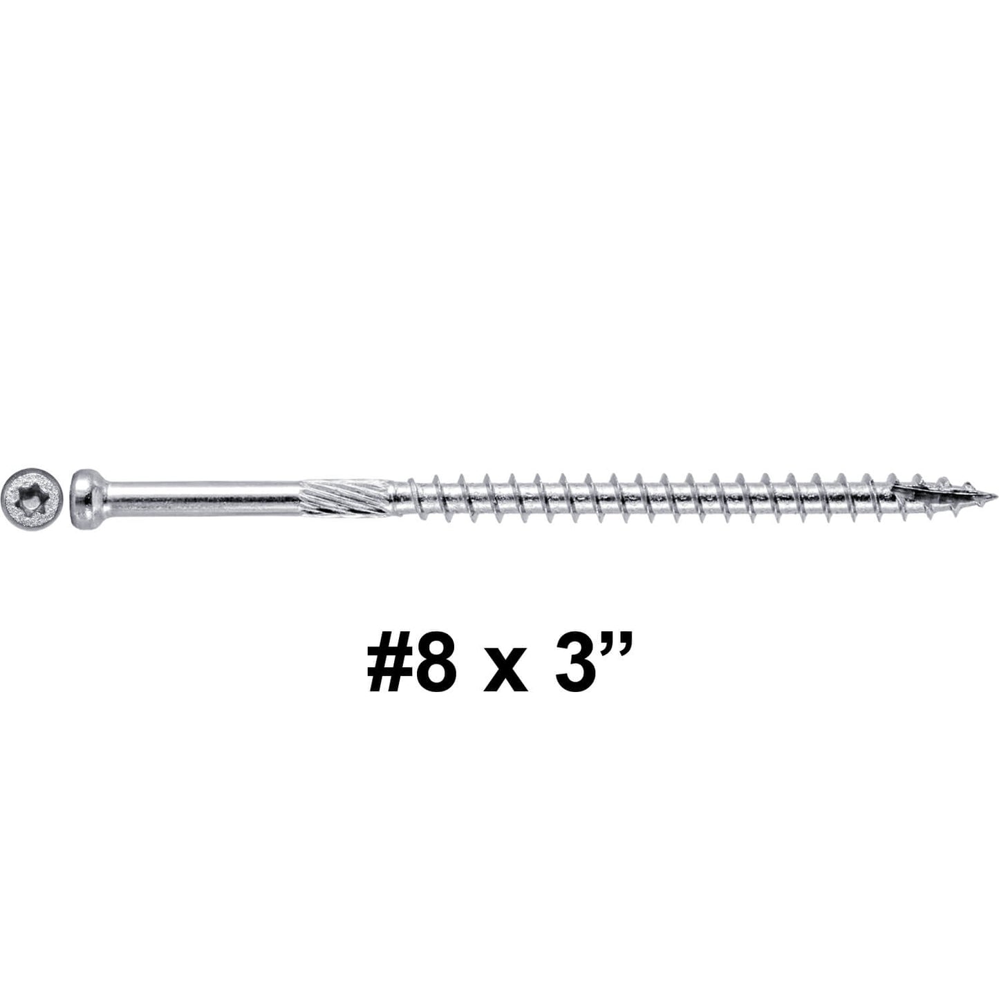 Finish Head Stainless Steel Wood Screw - Marine Grade 316 Stainless Steel for Exterior and Interior Use