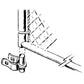1-3/8" KENNEL HINGE: Chain Link Kennel Gate Hinge - Kennel Gate Hardware.
