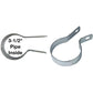 Tension Band for Chain Link Fence - Manufactured from Galvanized Steel to Prevent Rust. Tension Bands Wrap Around the Pipe on the Fence and Attach to a Tension Bar Holding the Chain Link Mesh