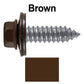 17 x 1"  Metal Roofing Screws - Metal Panel to Metal Purlins and Recovery Screws - Hex Washer Head - EPDM washer.