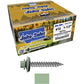#12 x 1-1/2"  RE-GRIP METAL ROOFING SCREWS - Hex Washer Head - Self starting/self tapping - EPDM washer. Colored head.