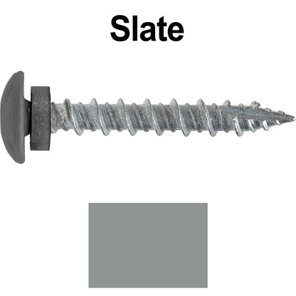 10 x 1-1/2” LOW PROFILE Star Head Roofing Screws - HI-LO Thread - Metal To Wood - T25 Torx Drive Head - EPDM washer