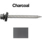 12 x 2-1/2" Stainless Steel Metal Roofing Screw - Hex Washer Head - Self starting/self tapping - EPDM washer. Colored head.