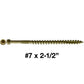 "Tiny" FINISH HEAD Wood Screw Torx/Star  Head - Finish Head Exterior Coated Torx/Star Drive Wood Screws-Tiny Head Wood Screws