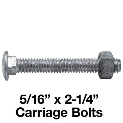 Galvanized Carriage Bolts for Chain Link Fence