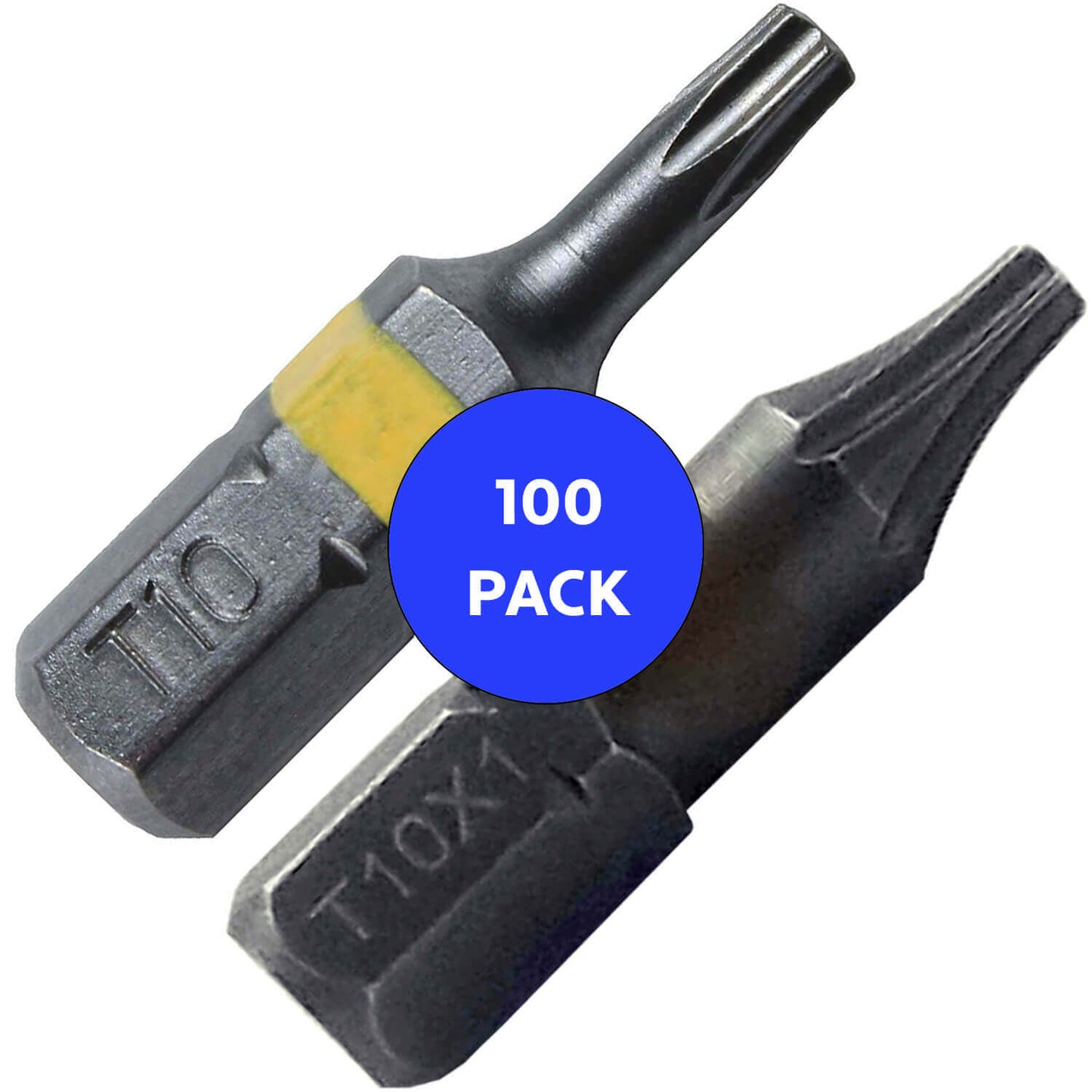 T10 (T-10) Torx/Star Driver Bit - Color Coded Torx/Star Drive Bit for Screws and Fasteners Requiring T10 (T-10) Size Bits