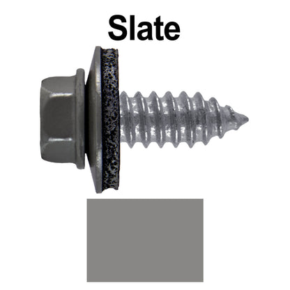 17 x 3/4" Metal Roofing Screws - Metal Panel to Metal Purlins and Recovery Screws - Hex Washer Head - EPDM washer.