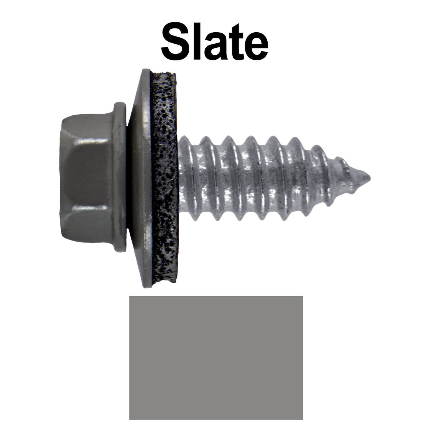 17 x 3/4" Metal Roofing Screws - Metal Panel to Metal Purlins and Recovery Screws - Hex Washer Head - EPDM washer.