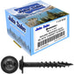 #8 Round Washer Head Truss Head Screw. Torx/Star Drive Head Wood Screws. Multipurpose Cabinet, Furniture, Siding and Trim and General Construction