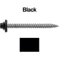 #12 x 2-1/2" RE-GRIP METAL ROOFING SCREWS - Hex Washer Head - Self starting/self tapping - EPDM washer. Colored head.