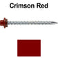 10 x 2-1/2” - STAINLESS HEX / ZINC Sheet Metal Roof Screw. Self starting metal to wood siding screws. EPDM washer. Colored head.