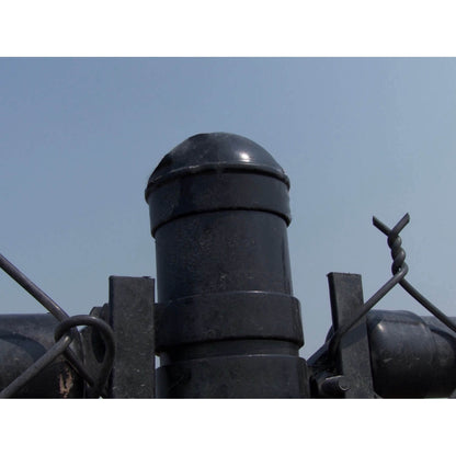 Black Chain Link Fence Post Caps