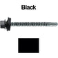 #12 X 3" Metal to Metal Type #3 Roofing Screws - Hex Washer Head - Self starting/self tapping - 5/8" EPDM washer. Colored head.