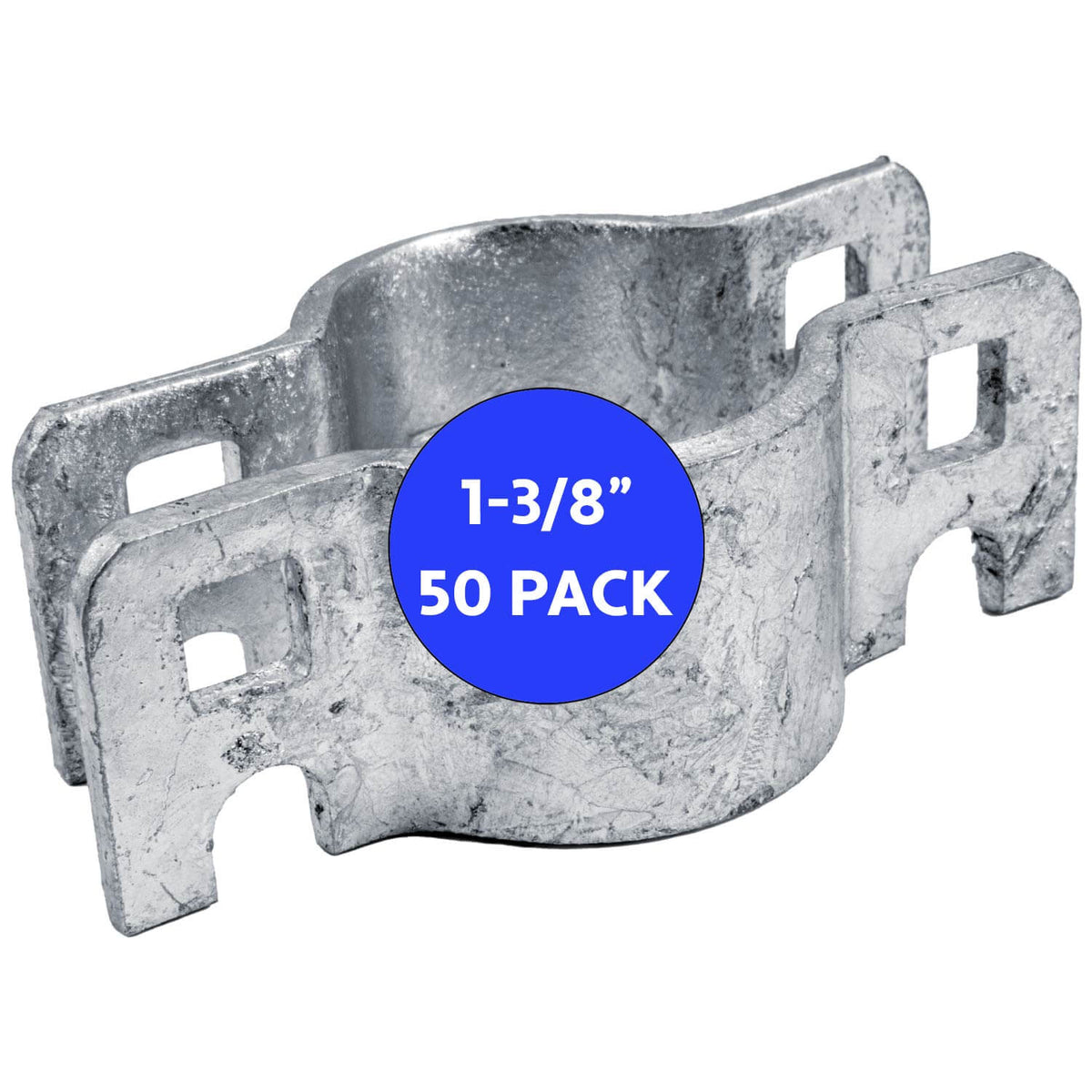 Chain Link Gate Latch Collar – Fits 1-3/8" O.D. Fence Posts (50 Sets)