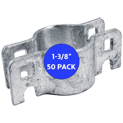 Chain Link Gate Latch Collar – Fits 1-3/8" O.D. Fence Posts (50 Sets)