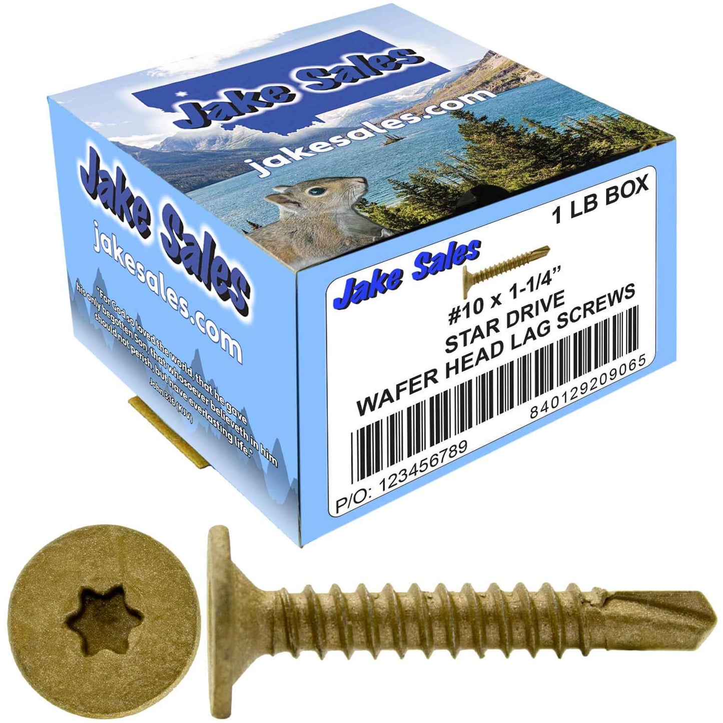 #10 Self Drilling Wafer Head Screws -  Wood to Metal - Self Tapping Star/Torx TEK Screw