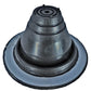 Dektite ROUND Black EPDM flexible Pipe Flashing, Roof Jack, Pipe Booting Flashing