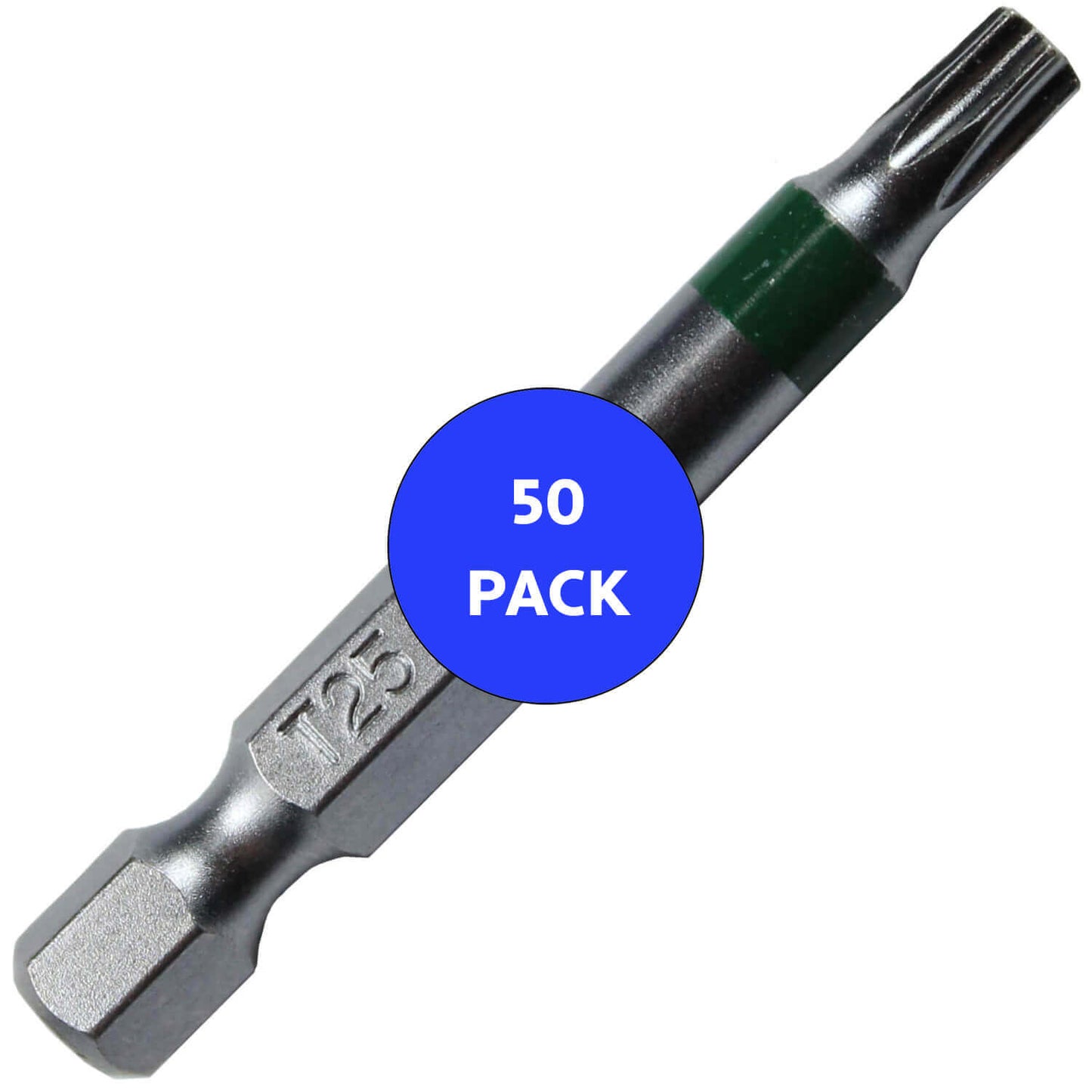 T25 (T-25) Torx/Star Driver Bit - Color Coded  Torx/Star Drive Quick Change Shank Bit for Screws and Fasteners Requiring T25 (T-25) Size Bits