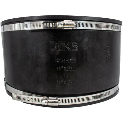 DEKS  Flexible Pipe Coupler - Leak-Proof for Clay, PVC, Copper, and Steel Connections