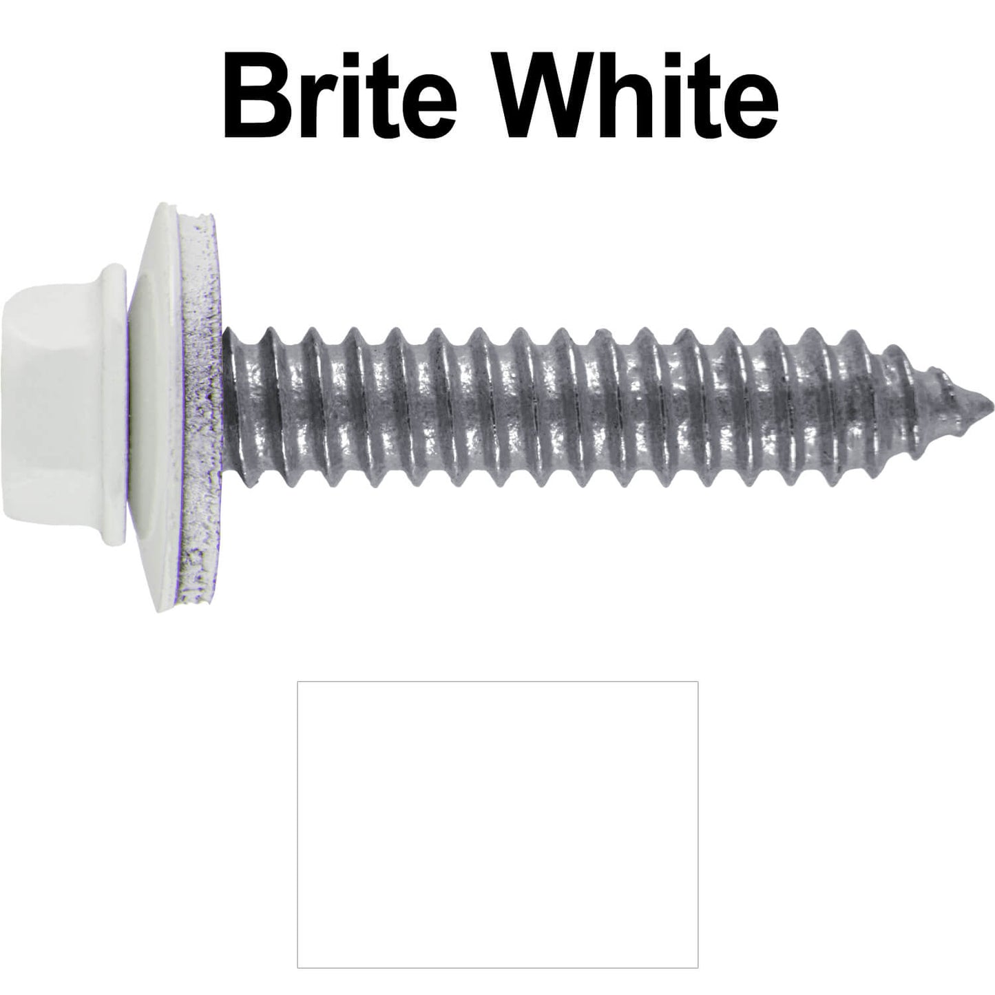17 x 1-1/2 Metal Roofing Screws - Metal Panel to Metal Purlins and Recovery Screws - Hex Washer Head - EPDM washer.