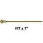 #17 Construction Lag Screw Exterior Coated Torx/Star Drive Heavy Duty Structural Lag - Modified Truss Washer Head