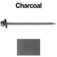 #9 x 3" Stainless Steel Metal Roofing Screws - Hex Washer Head - Self starting/self tapping - EPDM washer. Colored head.