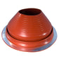 Dektite RED Round High Temp Silicone Flexible Pipe Flashing (Roof Jack, Pipe Boot Flashing)