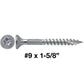 #9 Silver Star Stainless Steel Wood Screw Torx/Star Drive Head - Grade 300 Series Stainless Steel Torx/Star Drive Wood Screws