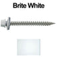 #9 x 2" Stainless Steel Metal Roofing Screws - Hex Washer Head - Self-Piercing (SP) tip metal to wood. EPDM washer. Colored head.