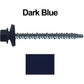 10 x 2-1/2" Metal ROOFING SCREWS - Hex Head Mini Driller - metal to wood siding screws - Self starting/self tapping - EPDM washer. Colored head.