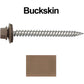12 x 2-1/2" Stainless Steel Metal Roofing Screw - Hex Washer Head - Self starting/self tapping - EPDM washer. Colored head.