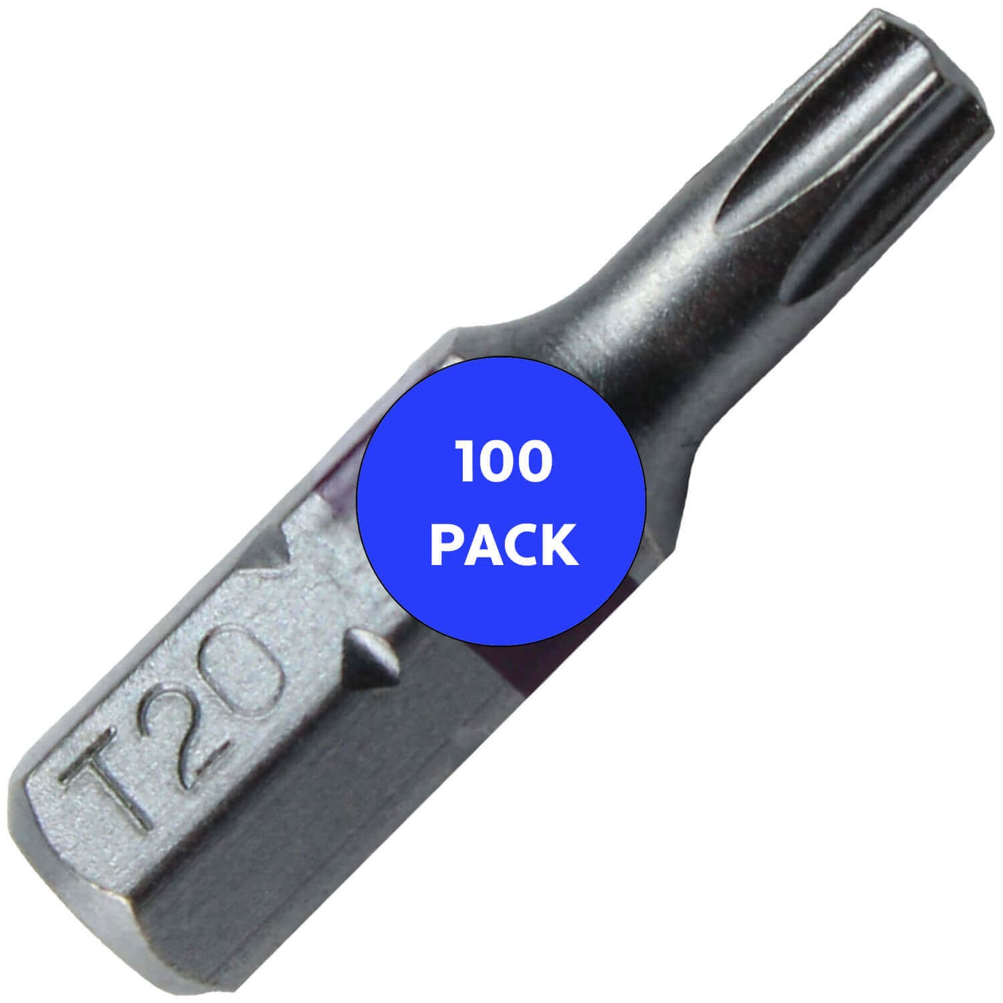 T20 (T-20) Torx/Star Driver Bit - Color Coded Torx/Star Drive Quick Change Shank Bit for Screws and Fasteners Requiring T20 (T-20)