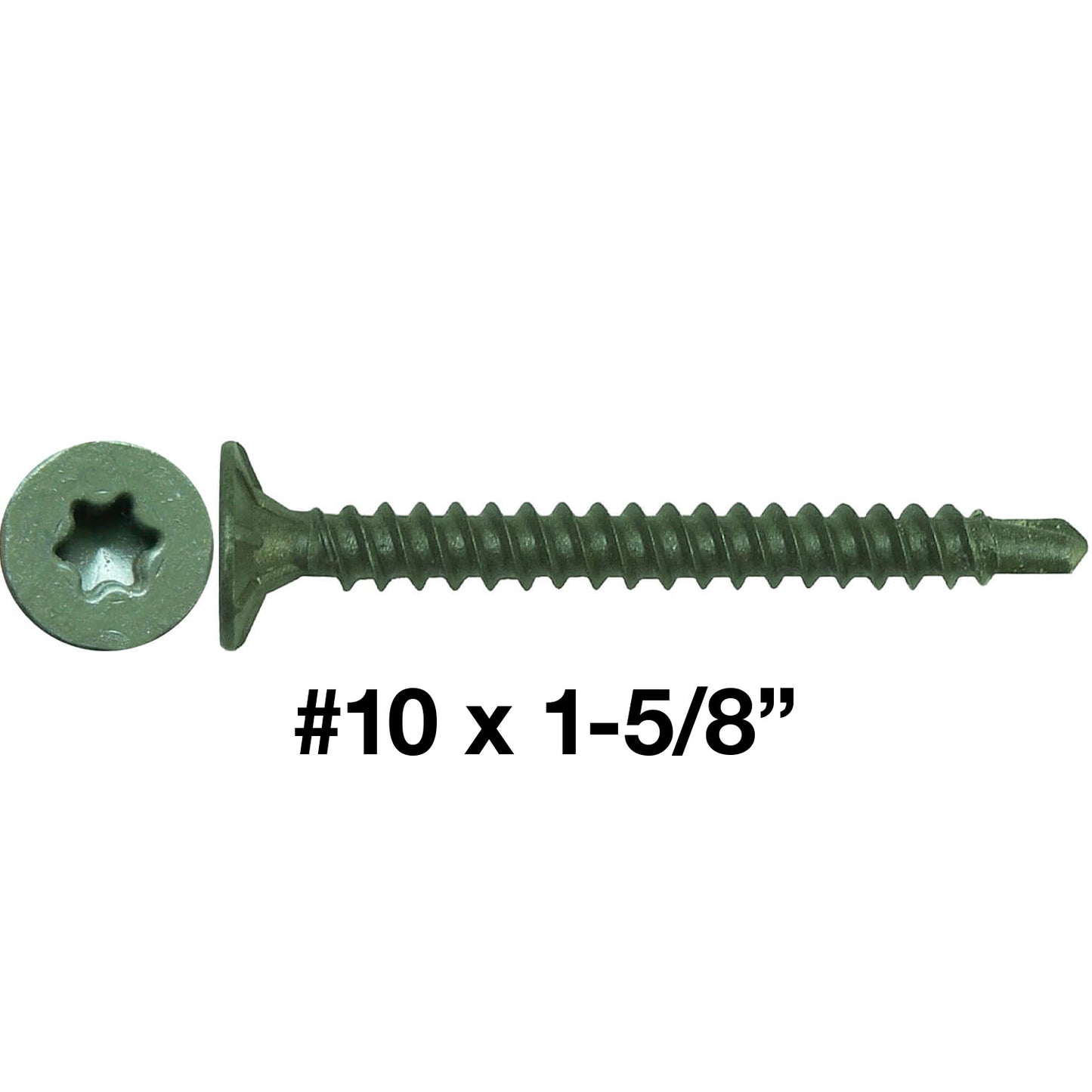 #10 Cement Board Torx/Star Head Screws DRILL POINT for Fastening Cement Backer Board/Cement Board/Tile Board - Torx/Star - T-25 Torx Head