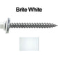 #12 x 2" RE-GRIP METAL ROOFING SCREWS - Hex Washer Head - Self starting/self tapping - EPDM washer. Colored head.