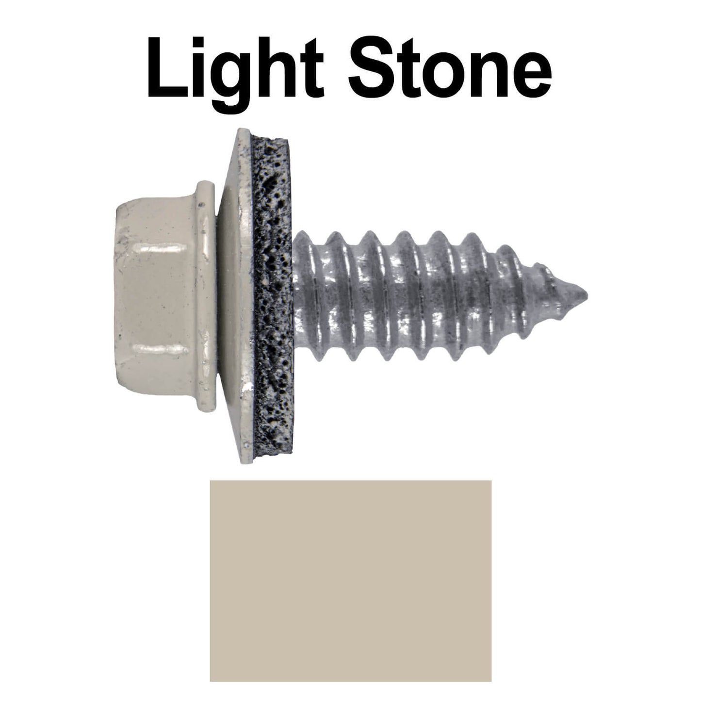 17 x 3/4" Metal Roofing Screws - Metal Panel to Metal Purlins and Recovery Screws - Hex Washer Head - EPDM washer.