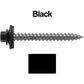 #12 x 2" RE-GRIP METAL ROOFING SCREWS - Hex Washer Head - Self starting/self tapping - EPDM washer. Colored head.