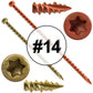 Jake Sales Star Head Coated Truss Screws - Structural Wood Fasteners for Truss and Framing Connections - Heat-Treated Steel, ACQ Compatible