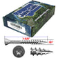 #9 Silver Star Stainless Steel TRIM HEAD Screw Torx/Star Head  - Stainless Steel TRIM HEAD Wood Screws