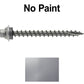 12 X 2-1/2" Metal Roofing Screws For OSB and Plywood - Galvanized Metal to Wood Type 17 Tip - 1/4" Hex Head - Assembled EPDM Washer