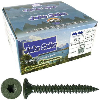 #10 Cement Board Torx/Star Head Screws SHARP POINT for Fastening Cement Backer Board/Cement Board/Tile Board - Torx/Star - T-25 Torx Head