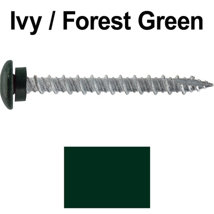 10 x 2" LOW PROFILE Star Head Roofing Screws - HI-LO Thread - Metal To Wood - T25 Torx Drive Head - EPDM washer.