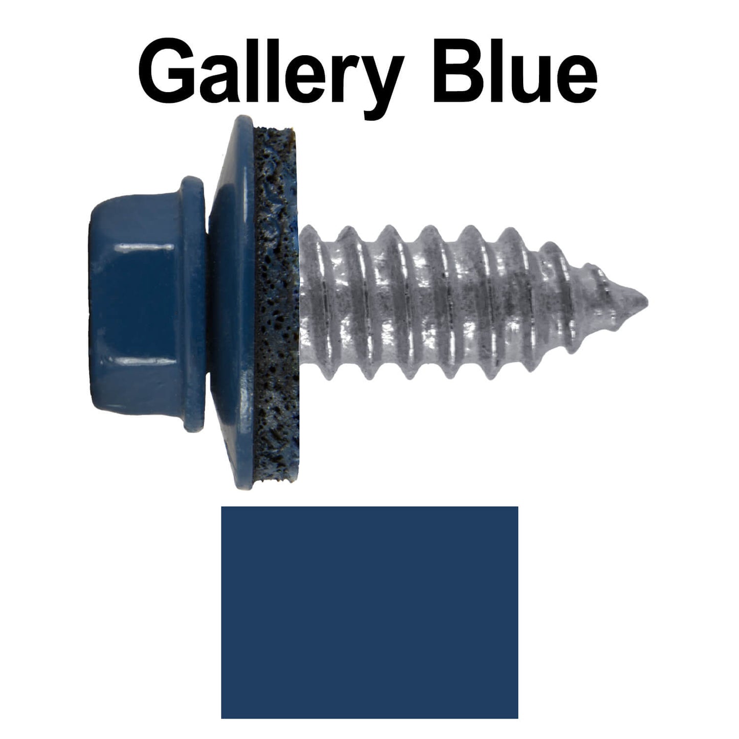 17 x 3/4" Metal Roofing Screws - Metal Panel to Metal Purlins and Recovery Screws - Hex Washer Head - EPDM washer.