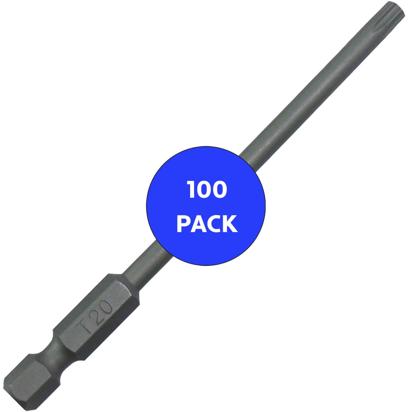 T20 (T-20) Torx/Star Driver Bit - Color Coded Torx/Star Drive Quick Change Shank Bit for Screws and Fasteners Requiring T20 (T-20)