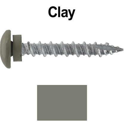10 x 1-1/2” LOW PROFILE Star Head Roofing Screws - HI-LO Thread - Metal To Wood - T25 Torx Drive Head - EPDM washer
